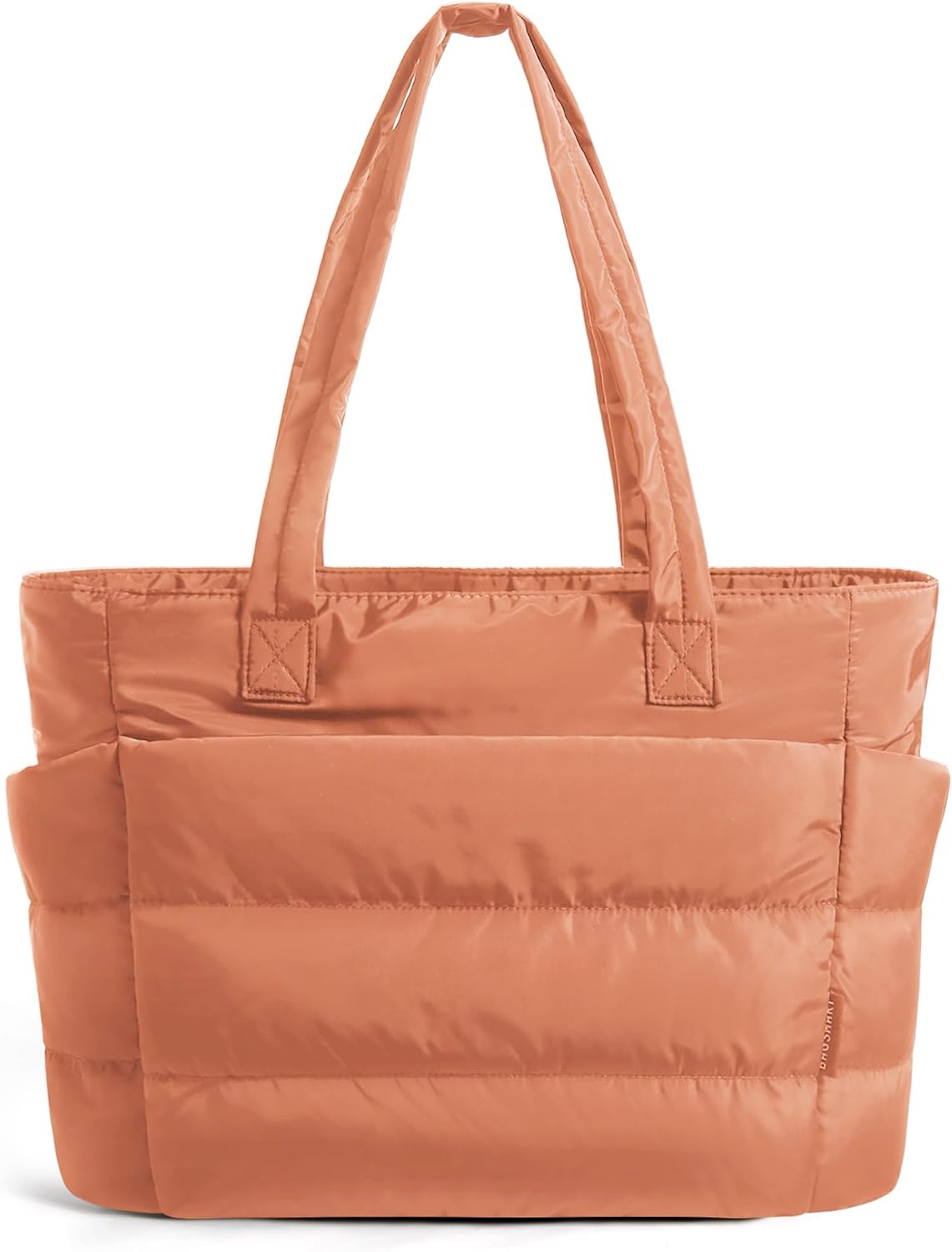 Women. Lightweight Puffy Tote Bag with Compartments Shoulder Bag Handbag for Travel. Work.