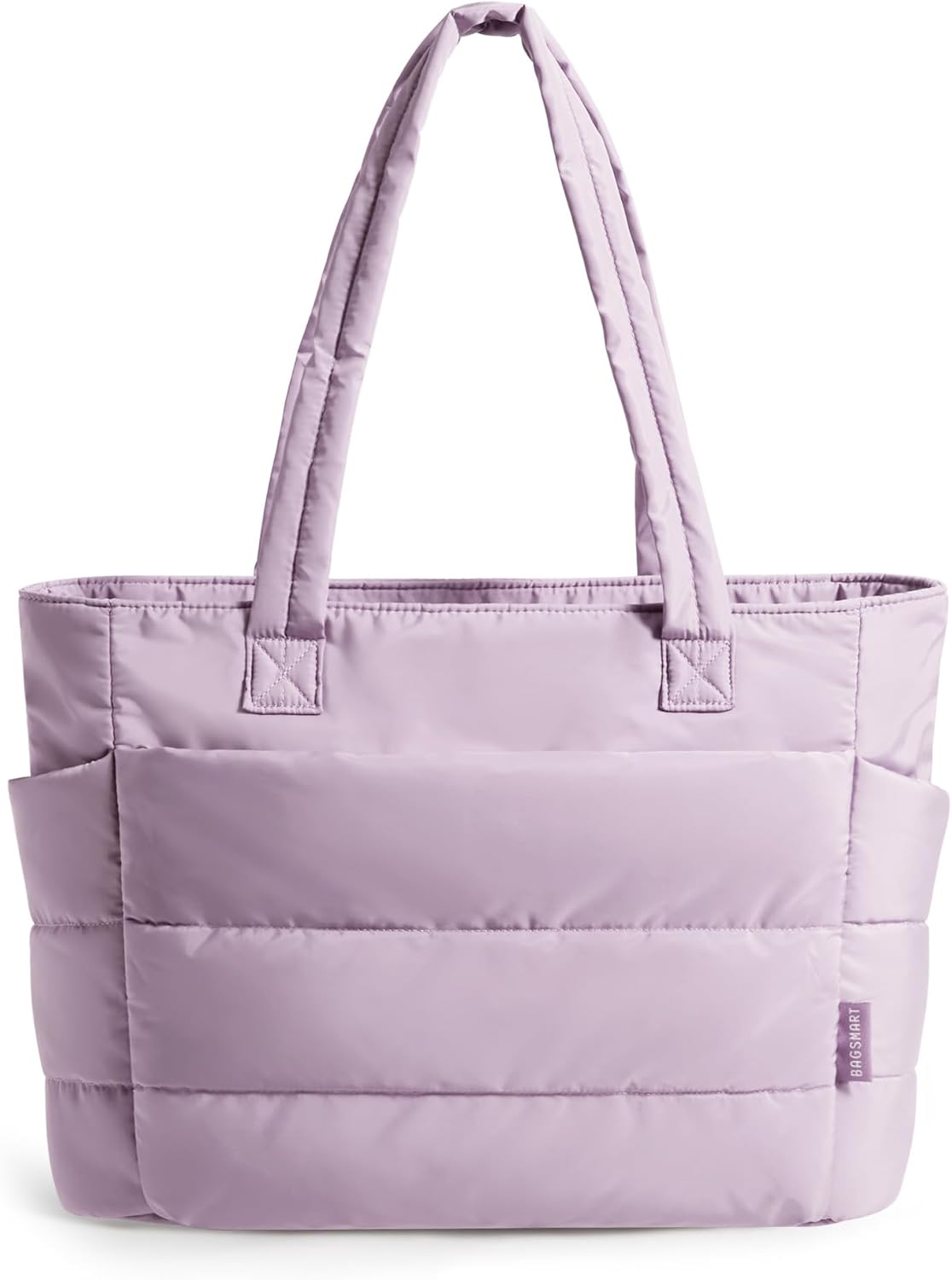 Women. Lightweight Puffy Tote Bag with Compartments Shoulder Bag Handbag for Travel. Work.