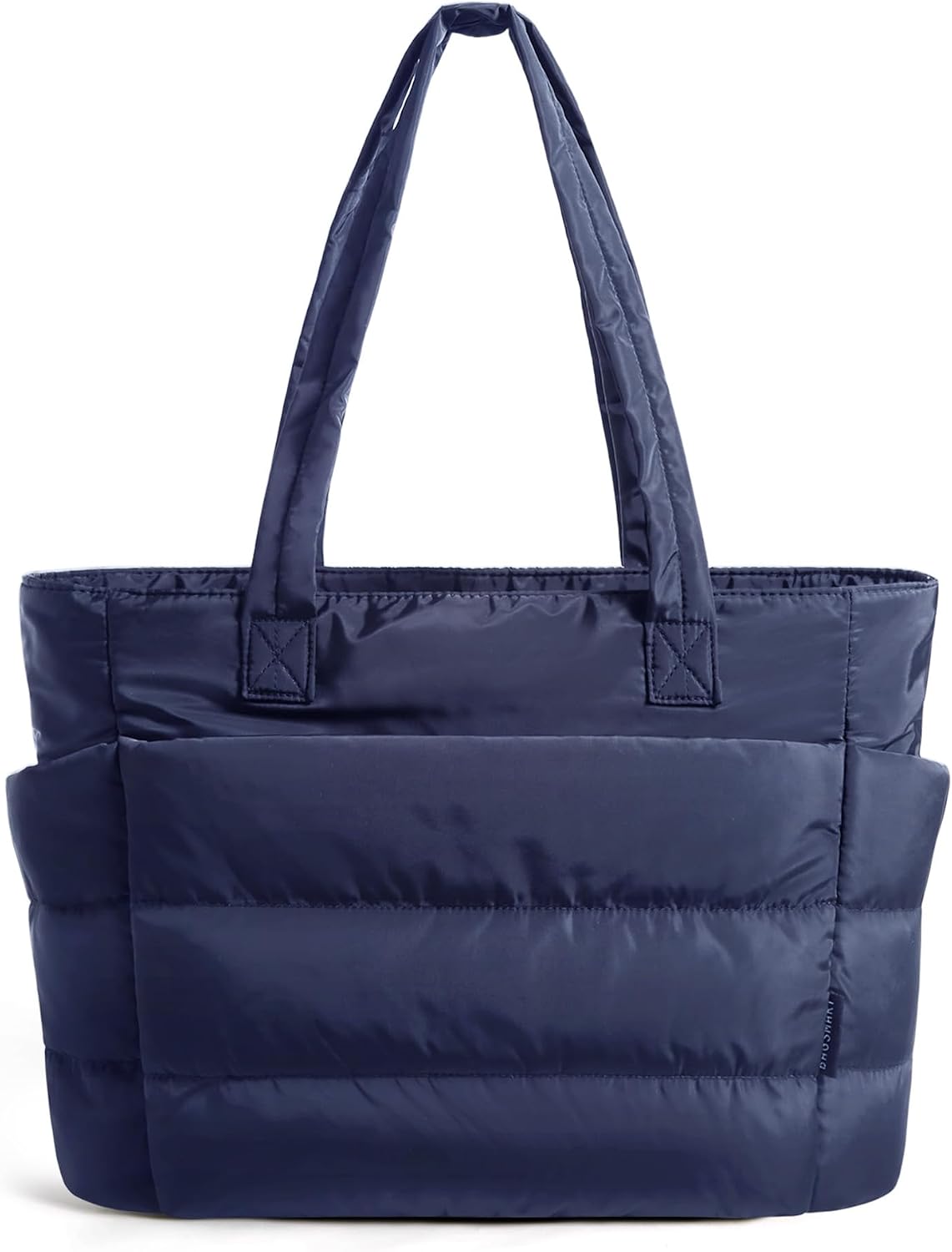 Women. Lightweight Puffy Tote Bag with Compartments Shoulder Bag Handbag for Travel. Work.