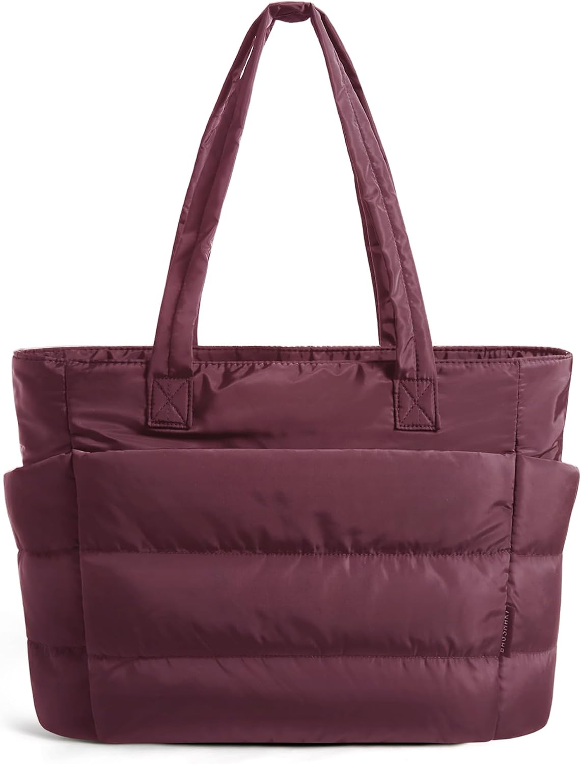 Women. Lightweight Puffy Tote Bag with Compartments Shoulder Bag Handbag for Travel. Work.