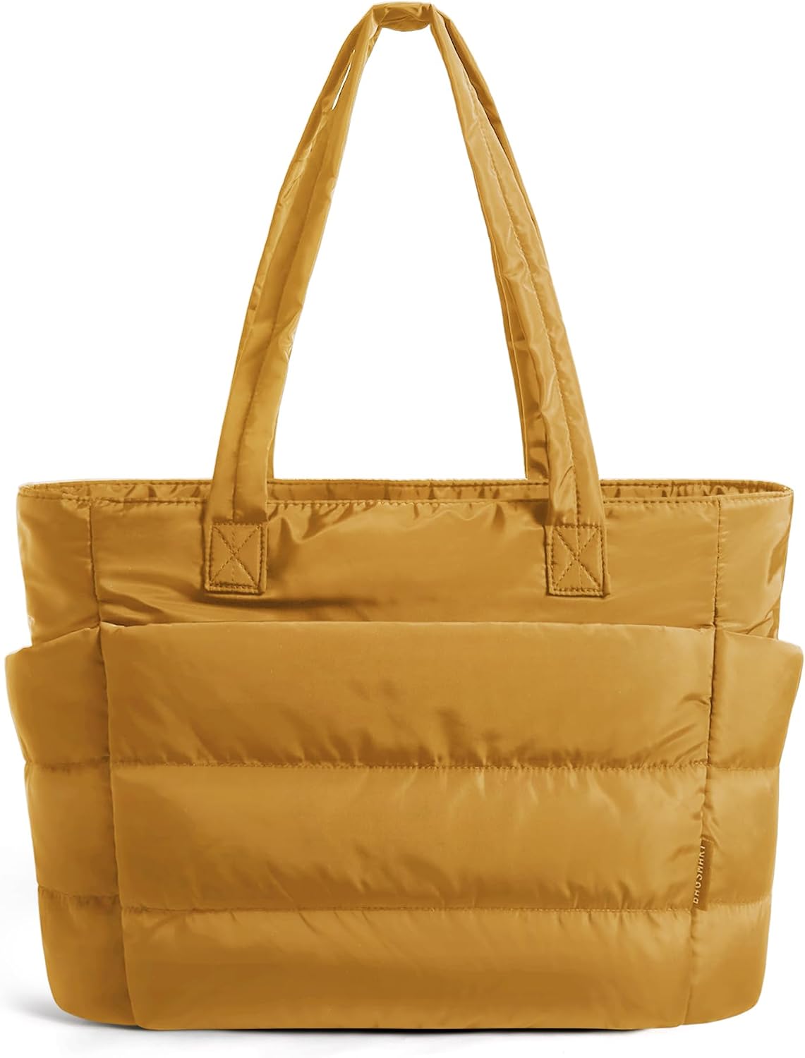 Women. Lightweight Puffy Tote Bag with Compartments Shoulder Bag Handbag for Travel. Work.