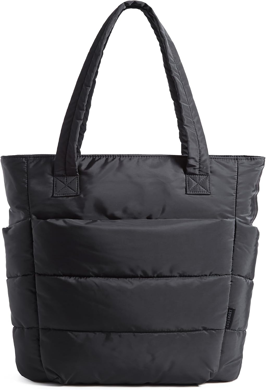 Women. Lightweight Puffy Tote Bag with Compartments Shoulder Bag Handbag for Travel. Work.
