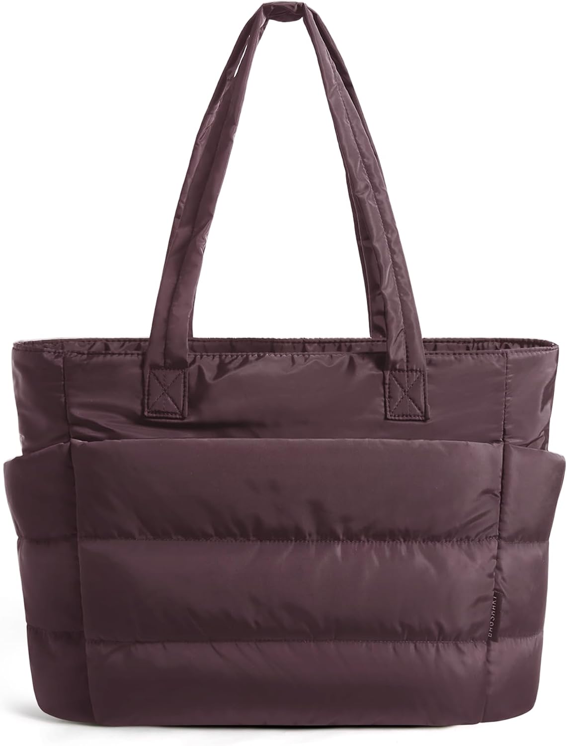 Women. Lightweight Puffy Tote Bag with Compartments Shoulder Bag Handbag for Travel. Work.