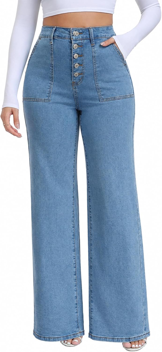 Women Plus Size | Stretchy Denim. High Waisted