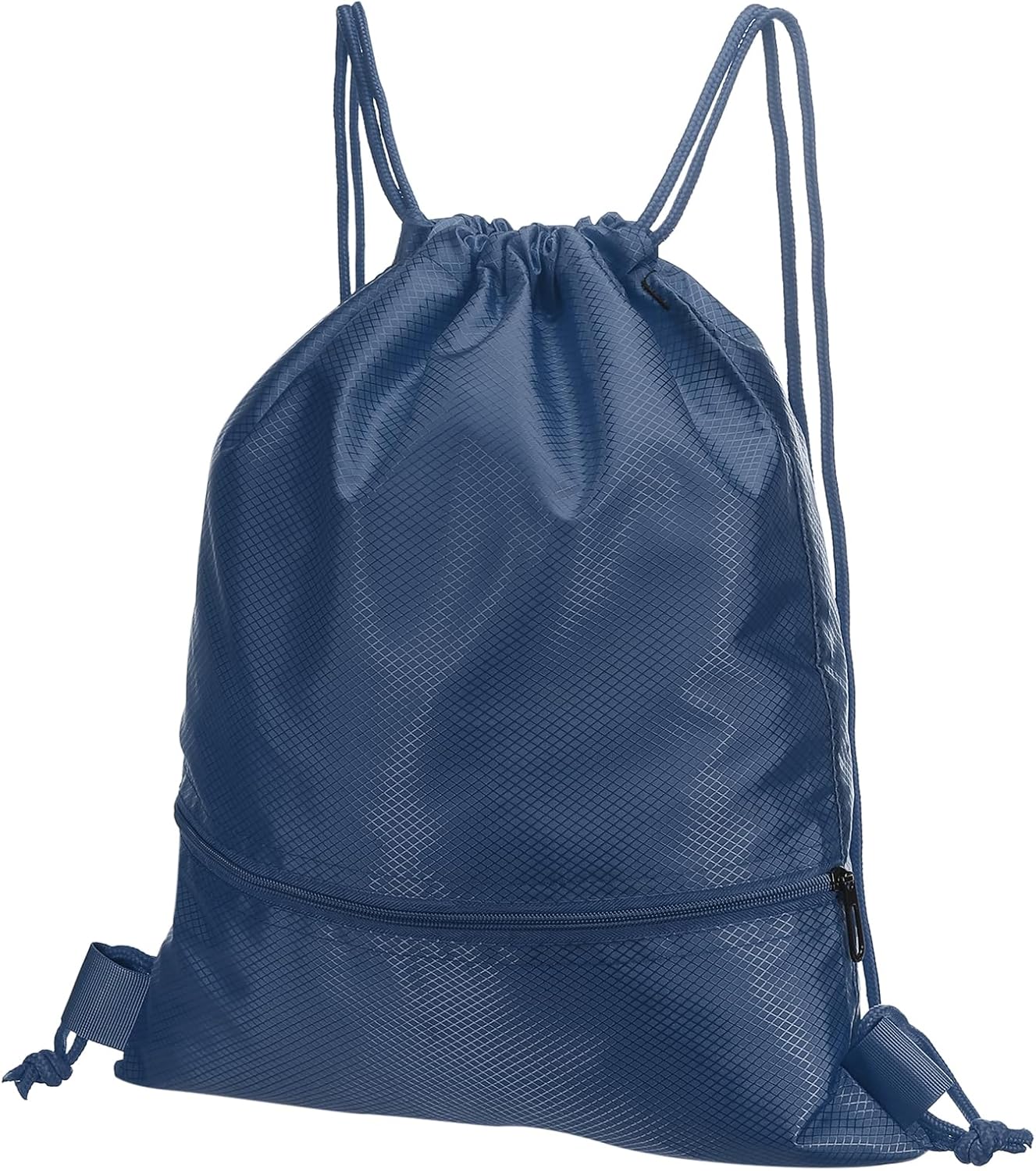 Drawstring Backpack Bag. Drawstring Gym Bags String Backpack with Zip Pocket for Women Men. Rose Red | Drawstring Bags