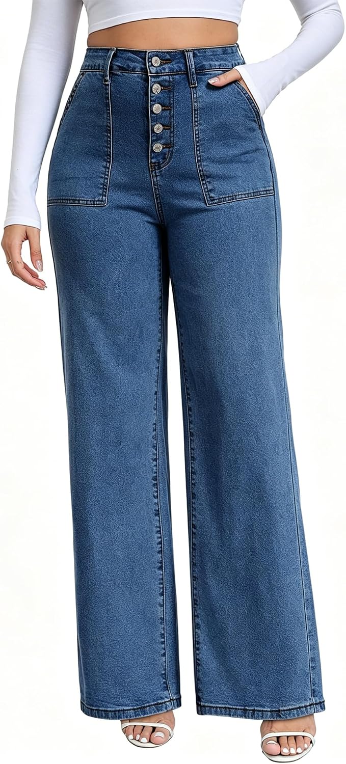 Women Plus Size | Stretchy Denim. High Waisted