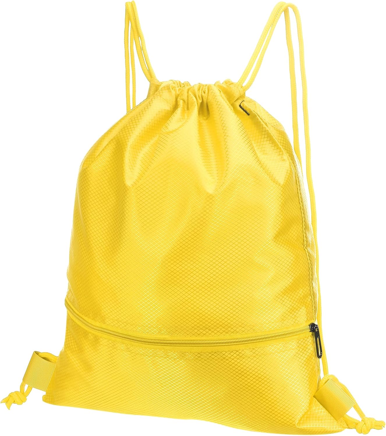 Drawstring Backpack Bag. Drawstring Gym Bags String Backpack with Zip Pocket for Women Men. Rose Red | Drawstring Bags