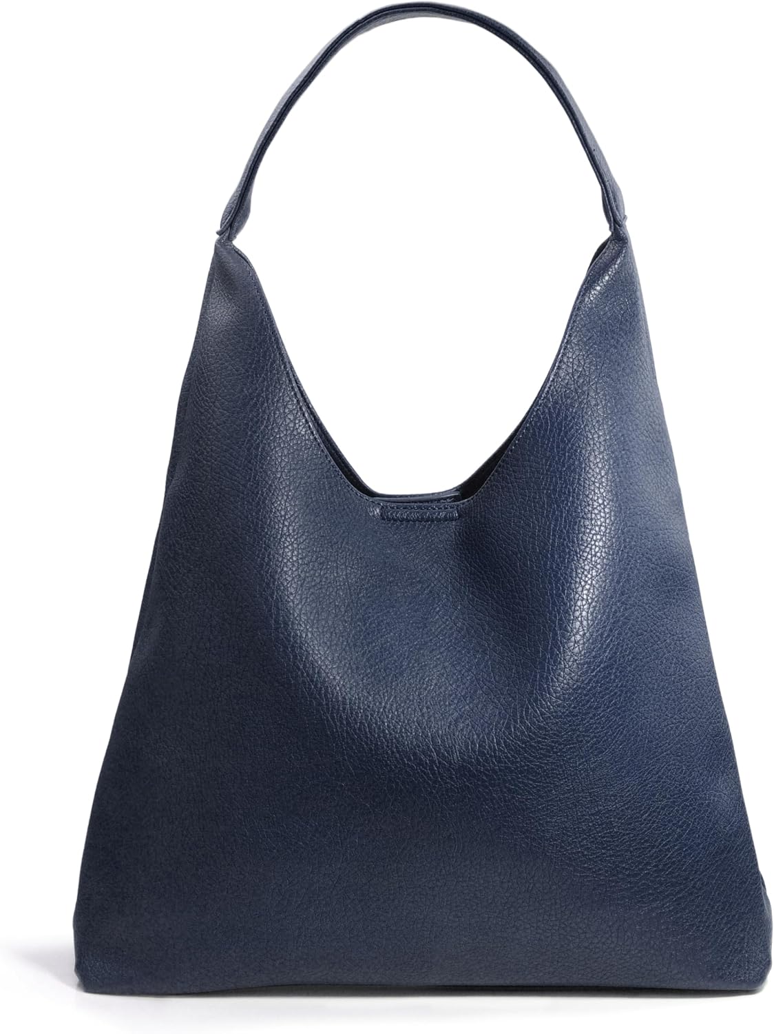 Women Soft Vegan Leather Shoulder Handbag Slouchy Tote Purses