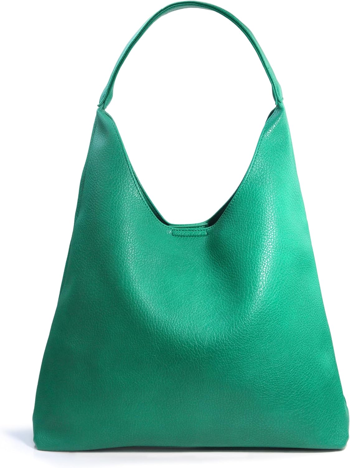 Women Soft Vegan Leather Shoulder Handbag Slouchy Tote Purses