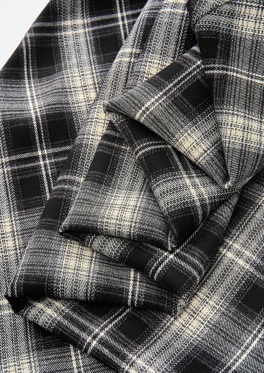 Women's Plaid High Waisted A-Line Midi Skirts | Elastic Waistband. Long Flowy Skirt. Classic Tartan Print. Vintage Style. Casual & Formal Wear.